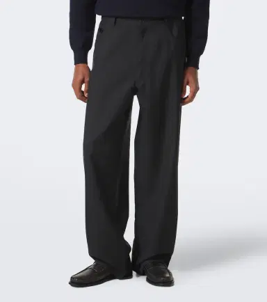 Prada Virgin wool wide-leg pants | Thumbnail 5