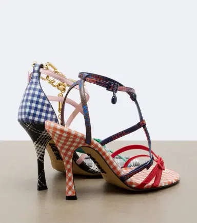 Loewe x Cosima Von Bonin New Comic leather sandals | Thumbnail 4