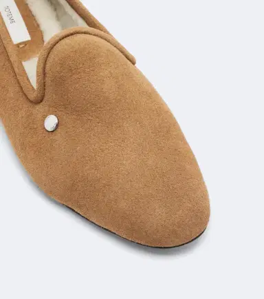 TOTEME Shearling-lined suede loafers | Thumbnail 2