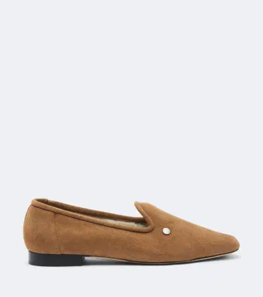 TOTEME Shearling-lined suede loafers | Thumbnail 4