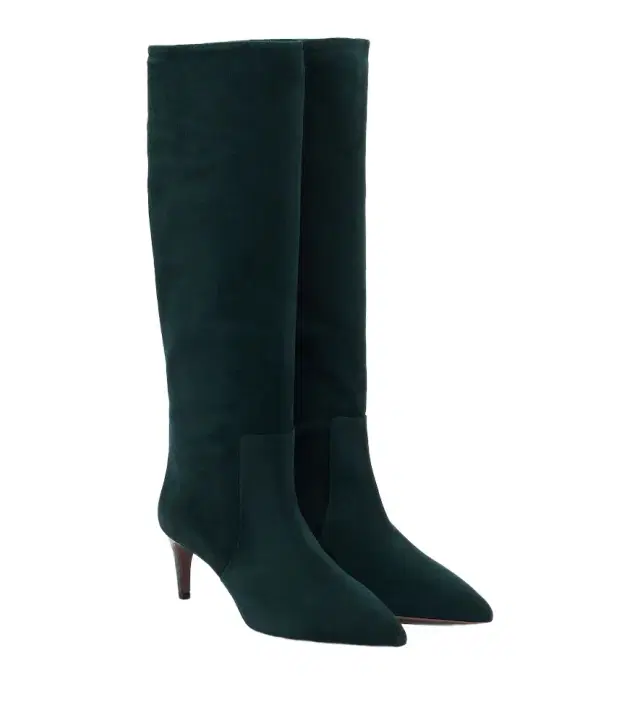 Paris Texas Stiletto suede knee-high boots