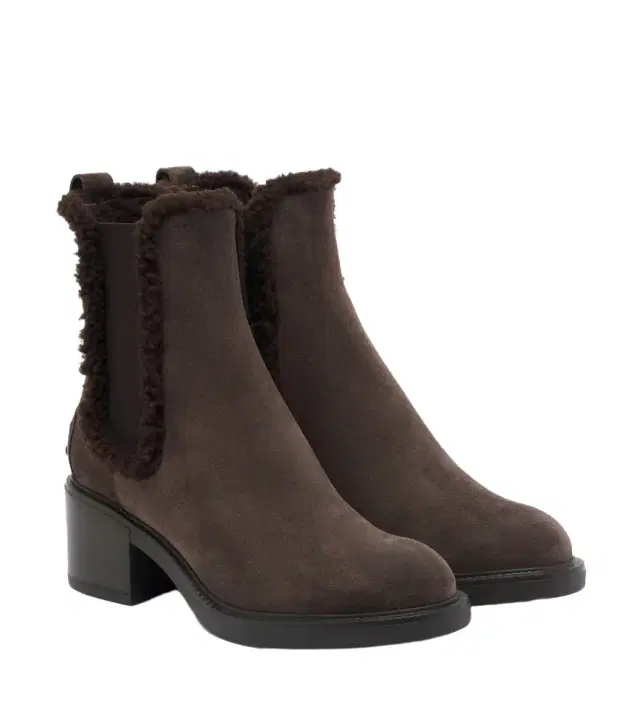 Tod's Shearling-lined suede ankle boots