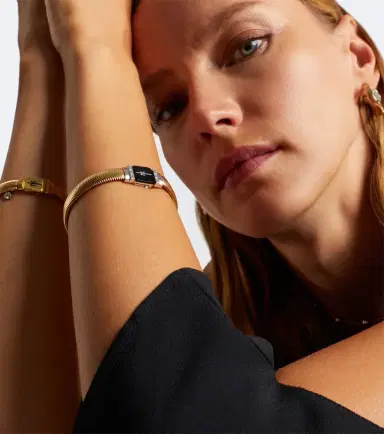 Nikos Koulis Feelings 18kt gold and enamel bangle bracelet with diamonds | Thumbnail 3