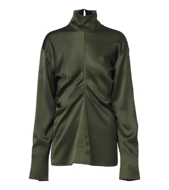 TOTEME Slouch draped crêpe satin blouse