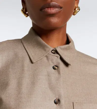 Max Mara Cashmere-blend shirt | Thumbnail 6 Max Mara Cashmere-blend shirt | Thumbnail 6