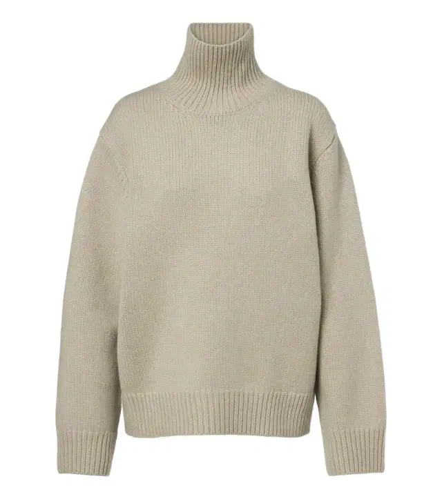 Oversized wool turtleneck sweater