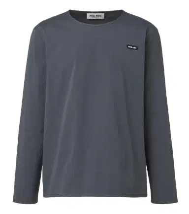 Miu Miu Cotton-blend poplin T-shirt | Thumbnail 1
