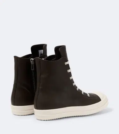 Rick Owens Temple leather high-top sneakers | Thumbnail 3 Rick Owens Temple leather high-top sneakers | Thumbnail 3