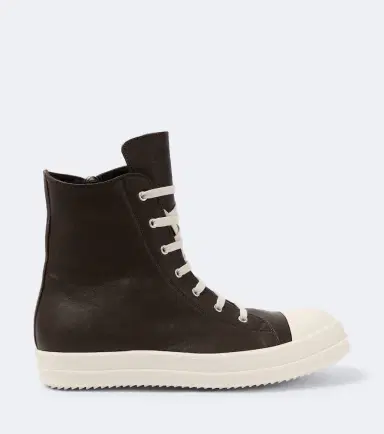 Rick Owens Temple leather high-top sneakers | Thumbnail 6 Rick Owens Temple leather high-top sneakers | Thumbnail 6