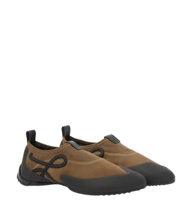 Loewe Grip Aqua suede slip-on shoes