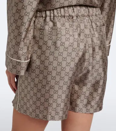 Gucci GG silk twill shorts | Thumbnail 2
