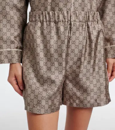 Gucci GG silk twill shorts | Thumbnail 4
