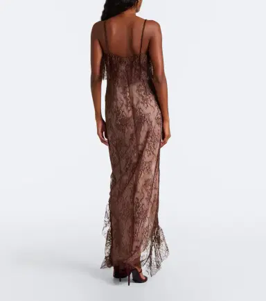 BLUMARINE Ruffled lace gown | Thumbnail 2