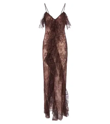 BLUMARINE Ruffled lace gown | Thumbnail 1