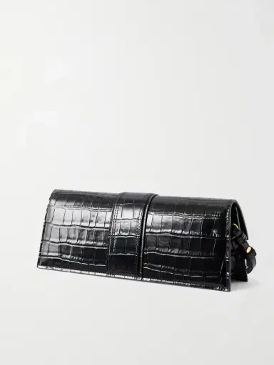 Jacquemus La Pochette Bambino Crocodile-effect Leather Clutch | Thumbnail 4