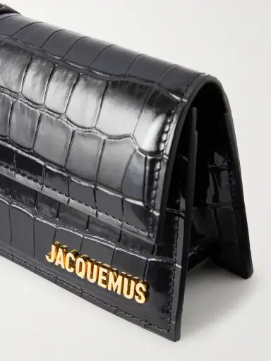 Jacquemus La Pochette Bambino Crocodile-effect Leather Clutch | Thumbnail 5