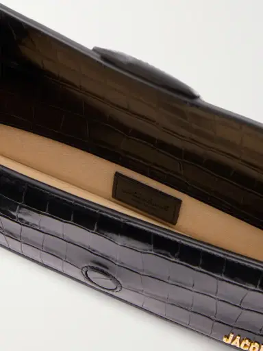 Jacquemus La Pochette Bambino Crocodile-effect Leather Clutch | Thumbnail 6