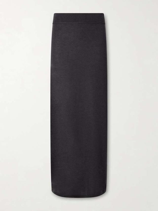 TOTEME Lyocell And Cashmere-blend Midi Skirt