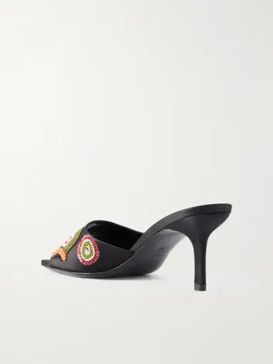 Staud Bea 50 Bead-embellished Satin Mules | Thumbnail 3