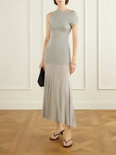 St. Agni Ribbed Tencel™ Lyocell-blend Jersey Maxi Dress | Thumbnail 2 St. Agni Ribbed Tencel™ Lyocell-blend Jersey Maxi Dress | Thumbnail 2