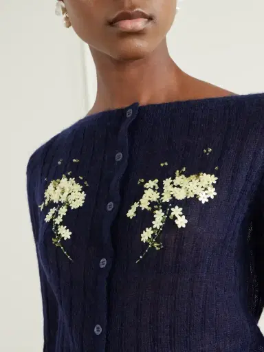 SHUSHU/TONG Embellished Knitted Cardigan | Thumbnail 4