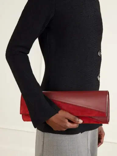 Proenza Schouler Hex Leather And Suede Clutch | Thumbnail 2 Proenza Schouler Hex Leather And Suede Clutch | Thumbnail 2
