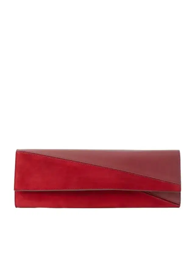 Proenza Schouler Hex Leather And Suede Clutch