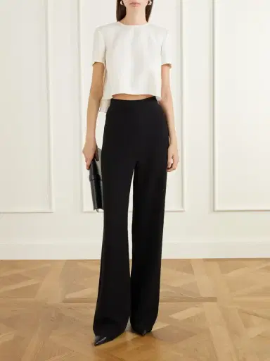 Heirlome Mariel Faille Wool-blend Blouse | Thumbnail 2 Heirlome Mariel Faille Wool-blend Blouse | Thumbnail 2