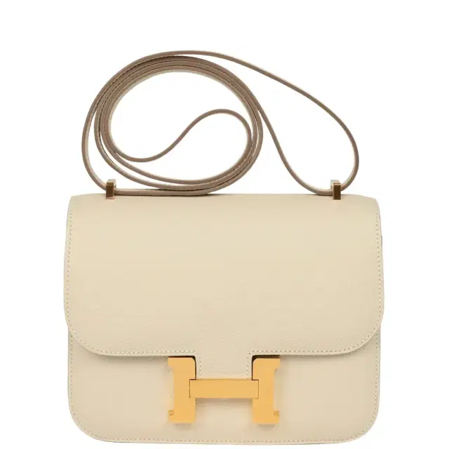 HERMÈS Hermes Constance 18 Craie Epsom Gold Hardware