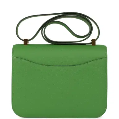 HERMÈS Pre-owned Hermes Constance 24 Vert Yucca Epsom Gold Hardware | Thumbnail 4