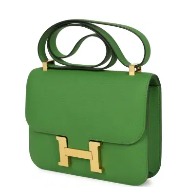 HERMÈS Pre-owned Hermes Constance 24 Vert Yucca Epsom Gold Hardware | Thumbnail 5