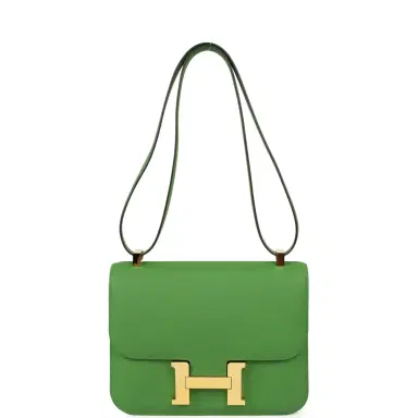 HERMÈS Pre-owned Hermes Constance 24 Vert Yucca Epsom Gold Hardware | Thumbnail 7