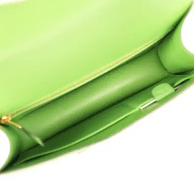 HERMÈS Pre-owned Hermes Constance 24 Vert Yucca Epsom Gold Hardware | Thumbnail 9