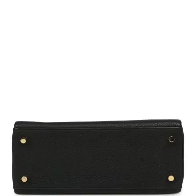 HERMÈS Pre-owned Hermes Kelly Retourne 25 Black Togo Gold Hardware | Thumbnail 6