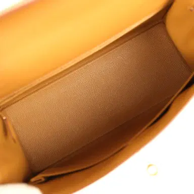 HERMÈS Pre-owned Hermes Kelly Sellier 28 Sesame Epsom Gold Hardware | Thumbnail 8