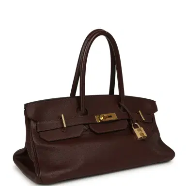 HERMÈS Vintage Hermes Shoulder Birkin 42 JPG Havane Clemence Gold Hardware | Thumbnail 2