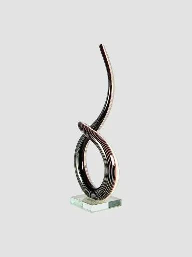 Dale Tiffany Midnight Spiral Glass Sculpture | Thumbnail 2
