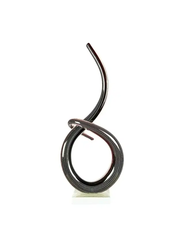 Dale Tiffany Midnight Spiral Glass Sculpture