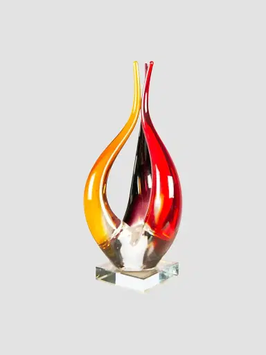 Dale Tiffany Phoenix Flame Glass Sculpture | Thumbnail 2