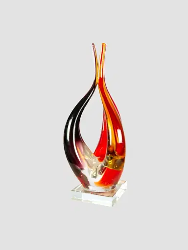 Dale Tiffany Phoenix Flame Glass Sculpture | Thumbnail 3