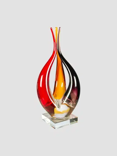 Dale Tiffany Phoenix Flame Glass Sculpture | Thumbnail 4