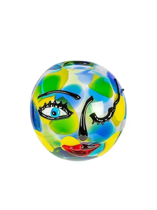 Dale Tiffany Winking Muse Glass Vase