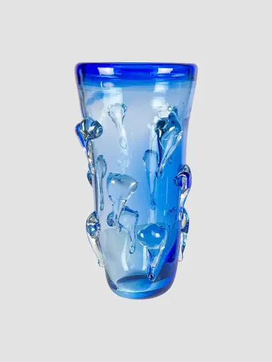 Dale Tiffany Blue Mayera Glass Vase | Thumbnail 2