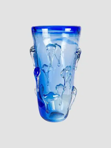 Dale Tiffany Blue Mayera Glass Vase | Thumbnail 3