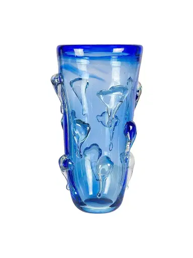 Dale Tiffany Blue Mayera Glass Vase | Thumbnail 1