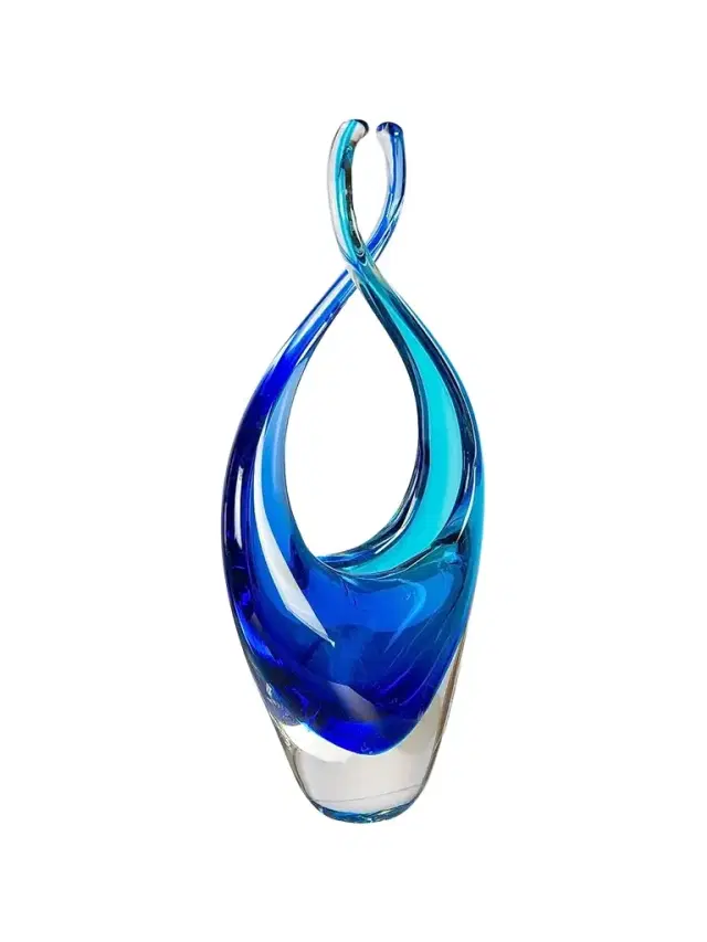 Dale Tiffany Azure Embrace Glass Sculpture