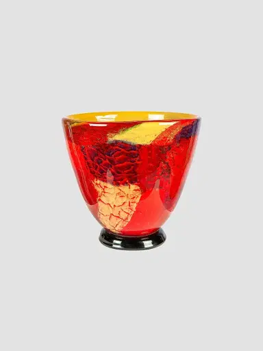 Dale Tiffany Autumn Medley Hand Blown Art Glass Vase | Thumbnail 2