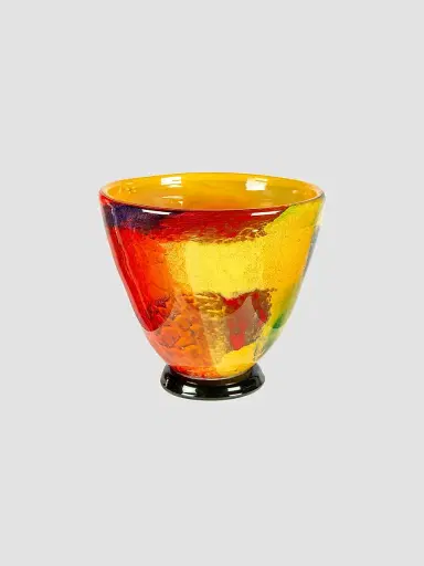 Dale Tiffany Autumn Medley Hand Blown Art Glass Vase | Thumbnail 4