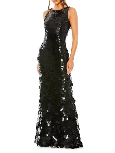 Mac Duggal Women's Sequined Sleeveless Gown | Thumbnail 2