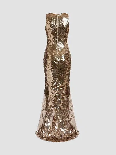 Mac Duggal Women's Sequined Sleeveless Gown | Thumbnail 6
